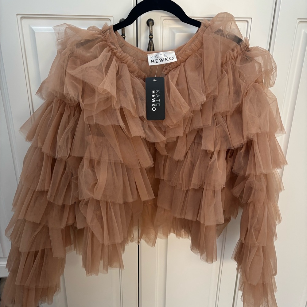 Tiered Tulle Cardigan